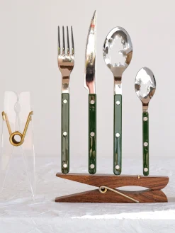 Sale Cucharita de acero inoxidable Bistrot Cubiertos Individuales|Juego De Cubiertos