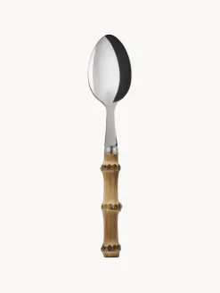 Cubiertos Individuales|Juego De Cubiertos>Sabre Paris Cucharita de madera de bambú Panda Madera de bambú, plateado
