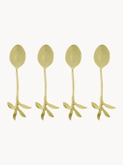 Cucharitas de postre pulidas Serve, 4 uds. Cubiertos Individuales|Juego De Cubiertos
