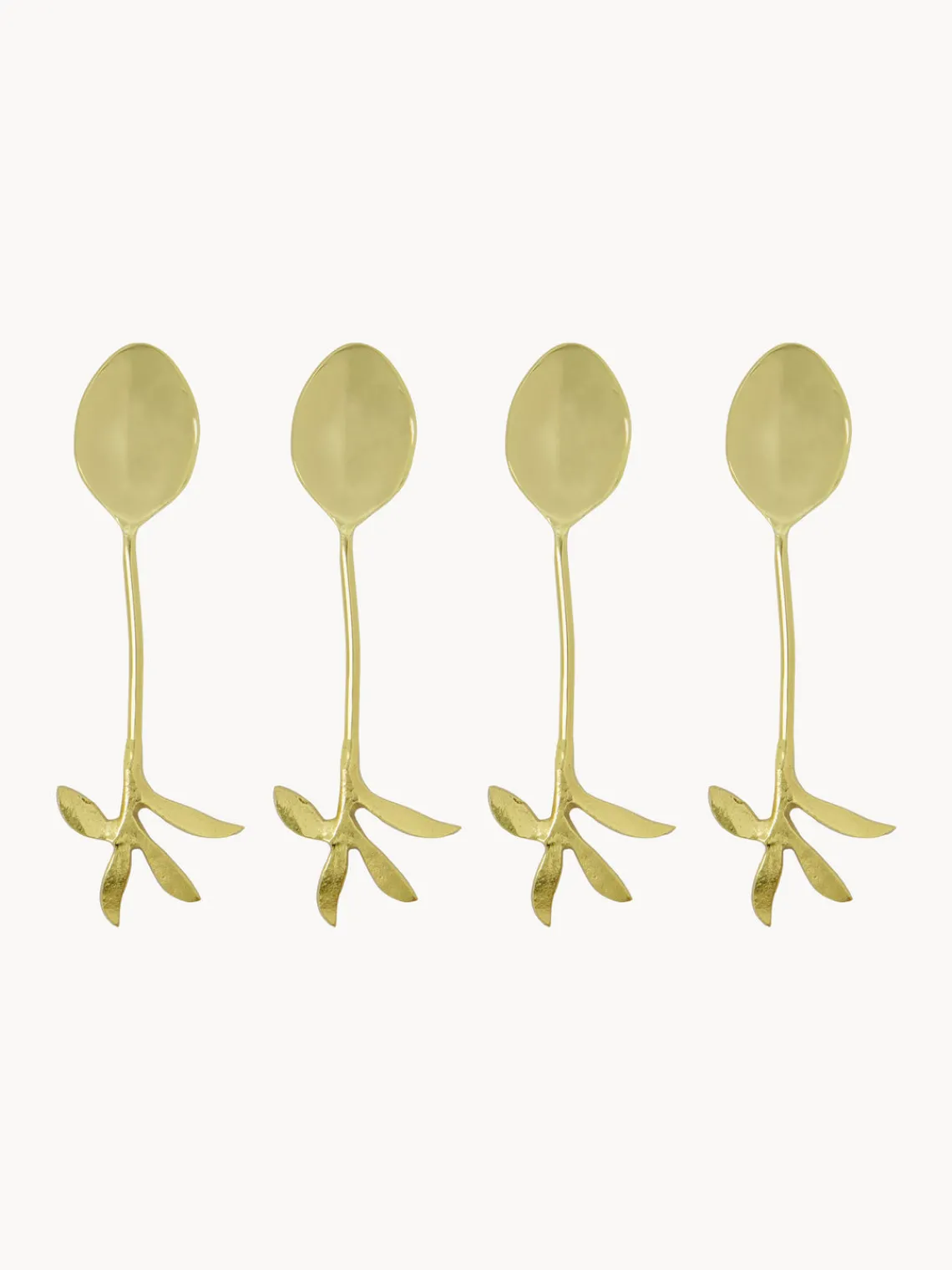 Cucharitas de postre pulidas Serve, 4 uds. Cubiertos Individuales|Juego De Cubiertos