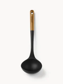Artículos De Cocina|Utensilios De Cocina>Staub Cucharón con madera de acacia Cook Negro, madera clara
