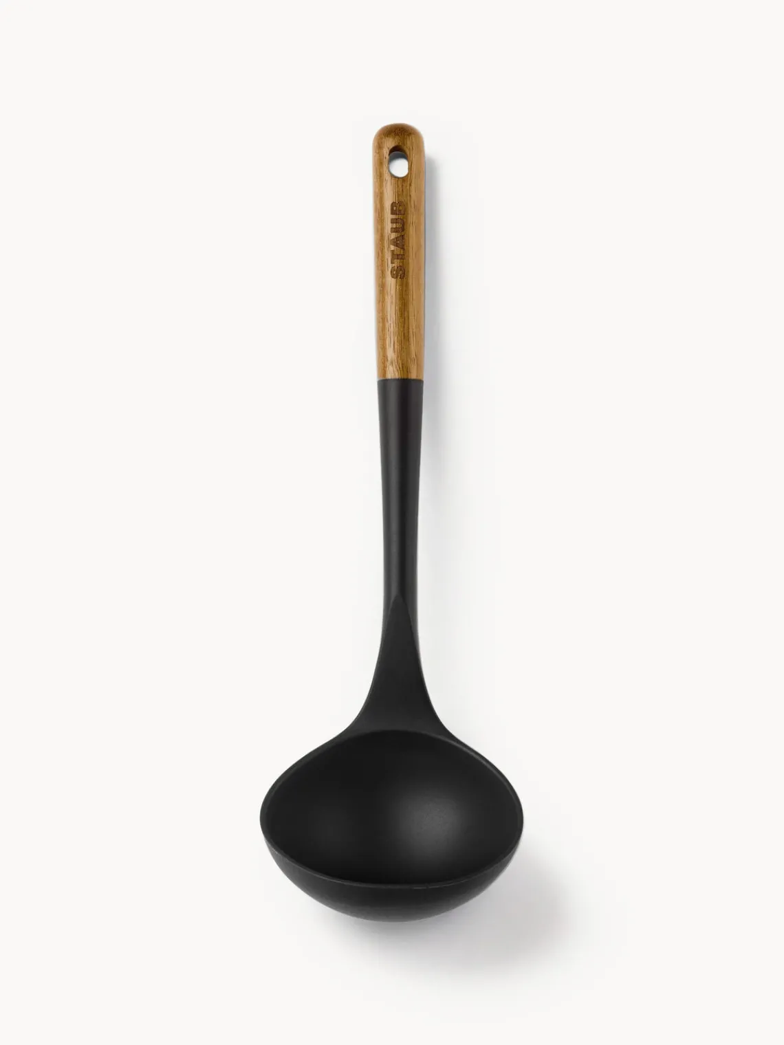 Artículos De Cocina|Utensilios De Cocina>Staub Cucharón con madera de acacia Cook Negro, madera clara