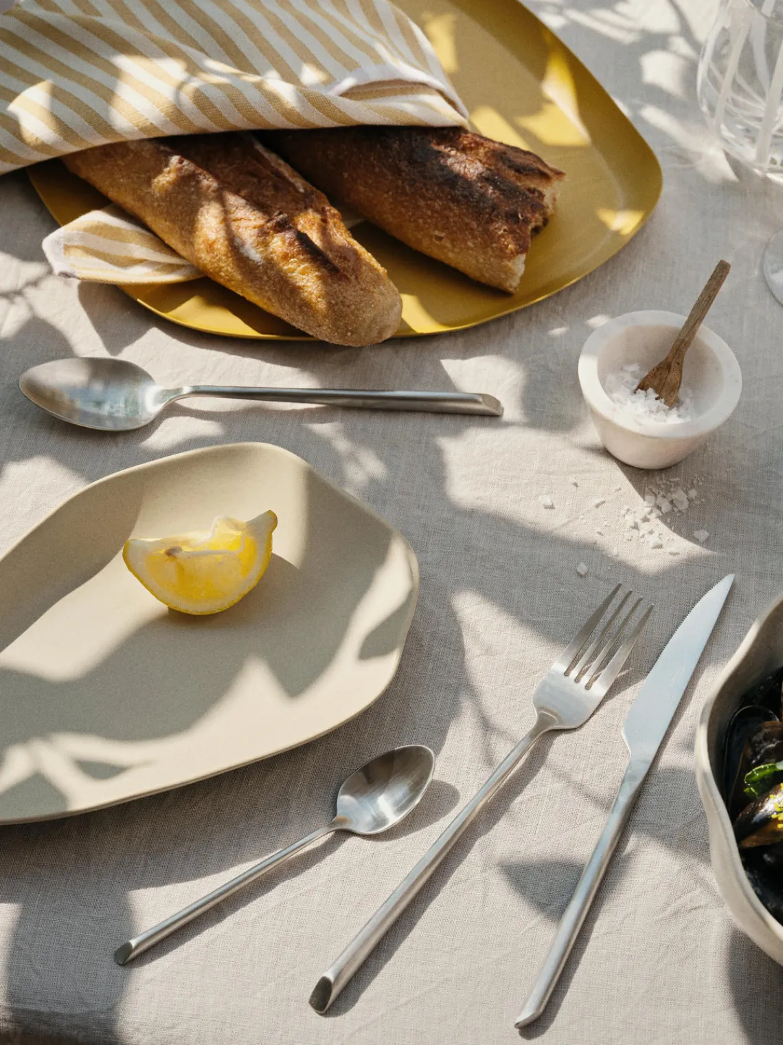 Cubiertos Individuales|Juego De Cubiertos>Broste Copenhagen Cuchillo cepillado mate artesanal Sletten