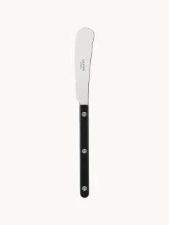 Cubiertos Individuales|Juego De Cubiertos>Sabre Paris Cuchillo de mantequilla de acero inoxidable Bistrot Negro, plateado