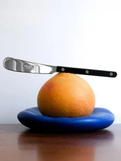 Cubiertos Individuales|Juego De Cubiertos>Sabre Paris Cuchillo de mantequilla de acero inoxidable Bistrot Negro, plateado