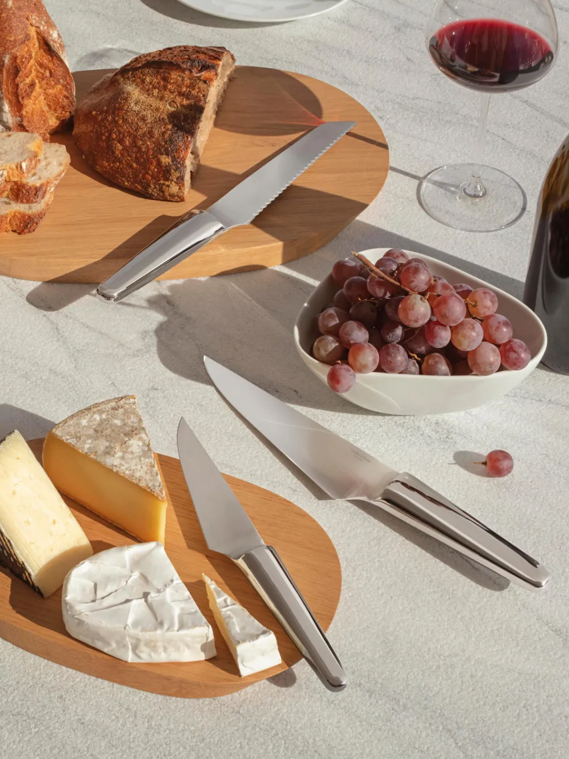 Cuchillos De Cocina Y Bloques|Cuchillos De Cocina>GEORG JENSEN Cuchillo de pan de acero inoxidable Sky