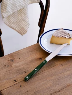 Cuchillos De Cocina Y Bloques|Cuchillos De Queso>Sabre Paris Cuchillo de queso de acero inoxidable Bistrot Verde oscuro, plateado