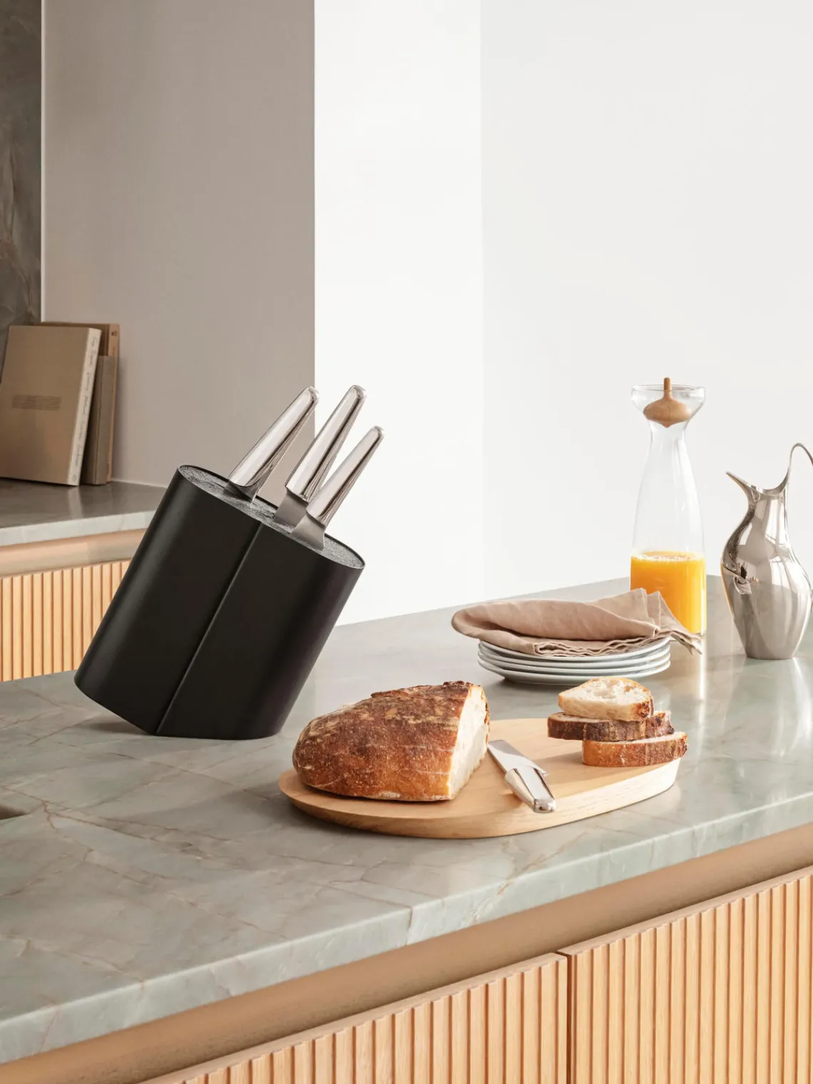 New Cuchillo para hierbas de acero inoxidable Sky Cuchillos De Cocina Y Bloques|Cuchillos De Cocina