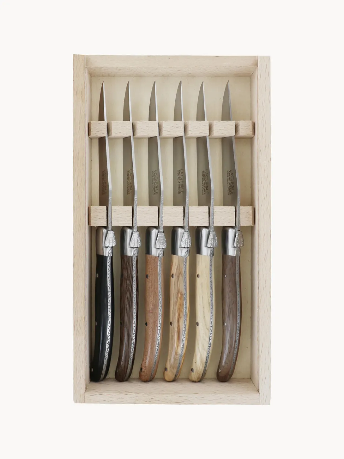 Clearance Cuchillos artesanales satinados Essentiel, 6 uds. Cubiertos Individuales|Juego De Cubiertos