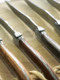 Clearance Cuchillos artesanales satinados Essentiel, 6 uds. Cubiertos Individuales|Juego De Cubiertos