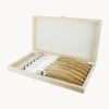 New Cuchillos de mesa artesanales satinados Le Thiers Elegance, 6 uds. Cuchillos De Cocina Y Bloques|Cuchillos De Cocina