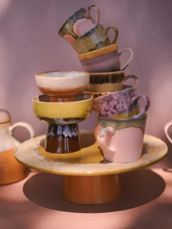 Cuencos Aperitivos|Vajillas Completas>HKLIVING Cuenco artesanal 70's Naranja, blanco Off White