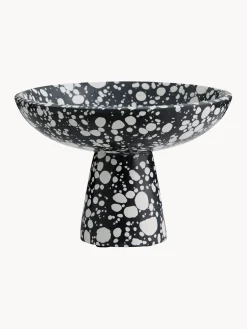 Hot Cuenco con pie Nusa - negro/blanco Cuencos Decorativos|Jarrones