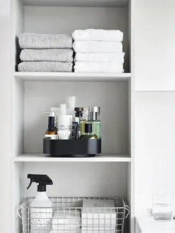 Almacenaje De Cocina></noscript>Yamazaki Cuenco de almacenamiento giratorio Tower Negro