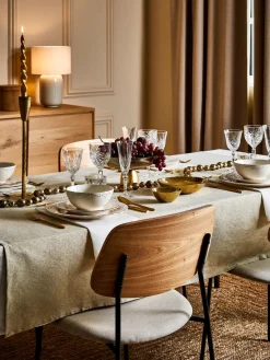 New Cuenco de porcelana con borde irregular dorado Edge Boles Y Tazones|Vajillas Completas