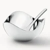Molinillos De Especias|Molinillos De Especias>GEORG JENSEN Cuenco de sal de acero inoxidable Bloom, con cuchara