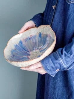 Hot Cuenco de servir artesanal con esmalte Amalia Cuencos Y Platos De Servir|Vajillas Completas