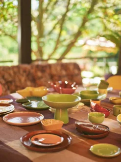 Cuencos Y Platos De Servir|Vajillas Completas></noscript>HKLIVING Cuenco de servir artesanal de gres Shell