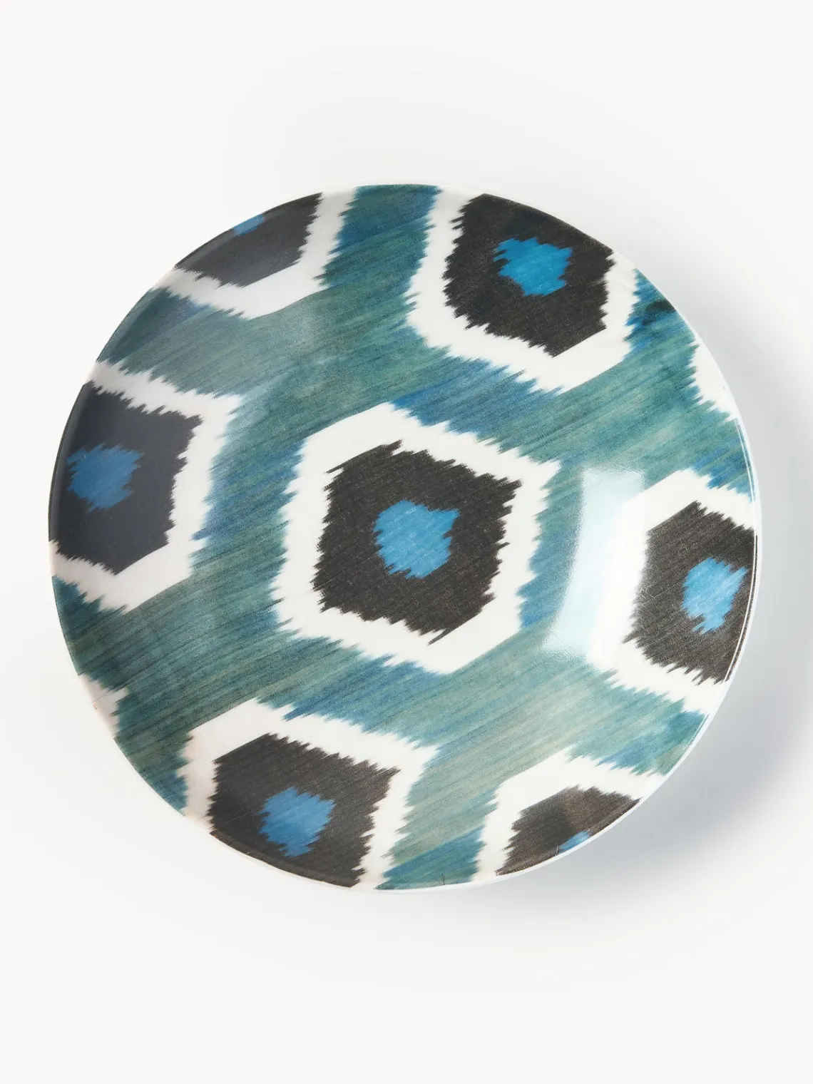 Hot Cuenco de servir artesanal de porcelana Ikat Cuencos Y Platos De Servir|Vajillas Completas