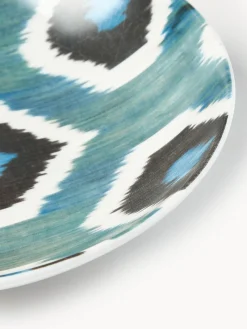 Hot Cuenco de servir artesanal de porcelana Ikat Cuencos Y Platos De Servir|Vajillas Completas