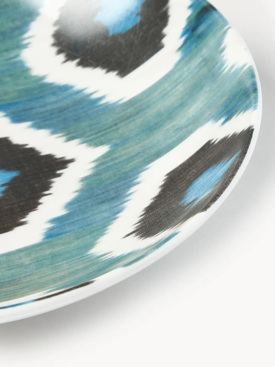 Hot Cuenco de servir artesanal de porcelana Ikat Cuencos Y Platos De Servir|Vajillas Completas