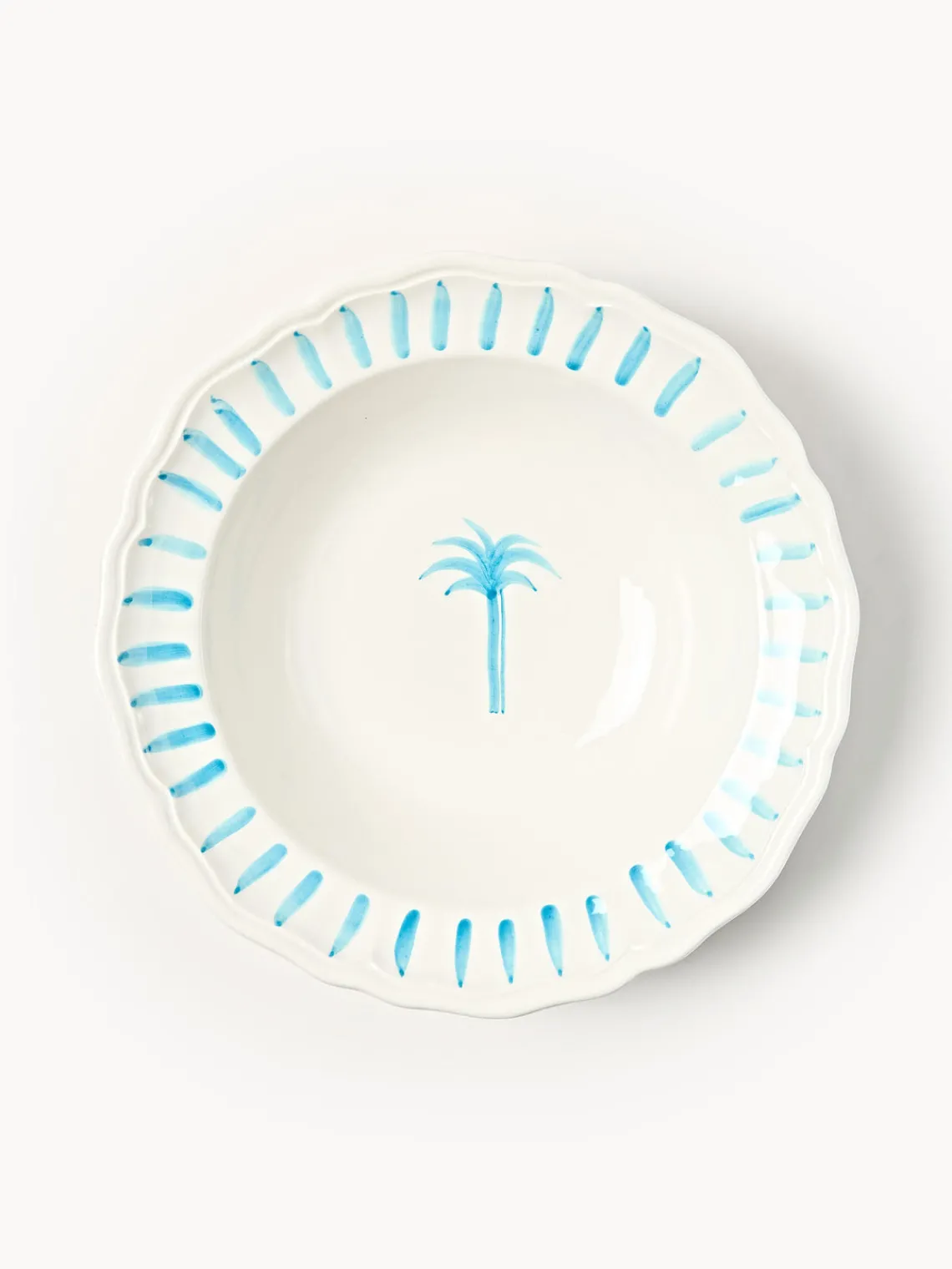 Cuencos Y Platos De Servir|Vajillas Completas>Les Ottomans Cuenco de servir pintado a mano The Palms