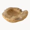 Clearance Cuenco decorativo grande de madera de teca Unikat Cuencos Decorativos|Jarrones