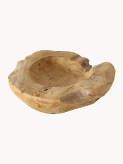 Clearance Cuenco decorativo grande de madera de teca Unikat Cuencos Decorativos|Jarrones