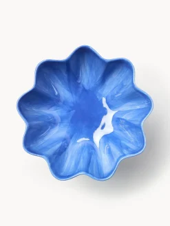 Jarrones|Cuencos Decorativos></noscript>&k Amsterdam Cuenco decorativo pintado a mano Sun Azul