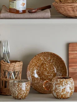 Boles Y Tazones|Vajillas Completas></noscript>Bloomingville Cuenco Paula Marrón, beige