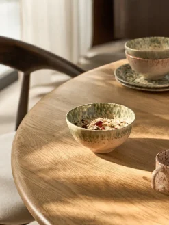 Boles Y Tazones|Vajillas Completas>Westwing Collection Cuencos artesanales Bernardo, 4 uds. Beige claro, verde salvia