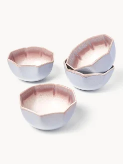 Hot Cuencos artesanales con esmalte reactivo Vinci, 4 uds. Boles Y Tazones|Vajillas Completas
