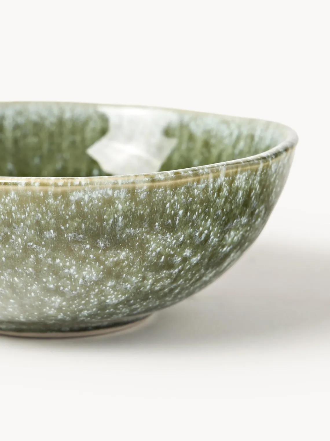 Boles Y Tazones|Vajillas Completas>Westwing Collection Cuencos artesanales con forma orgánica Macey, 4 uds. Tonos verdes brillante