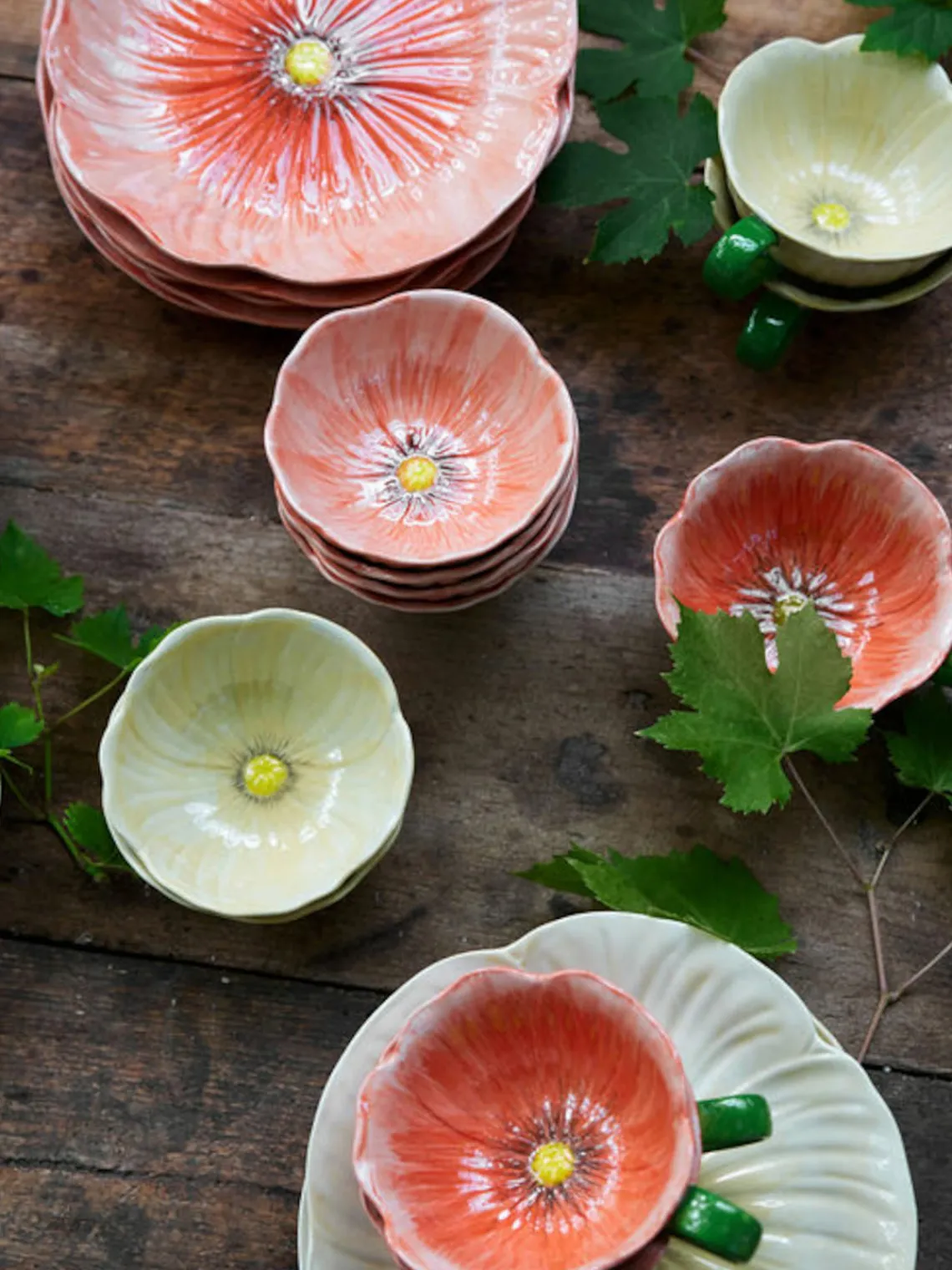 Cuencos Aperitivos|Vajillas Completas>byon Cuencos artesanales con relieves Poppy, 2 uds.