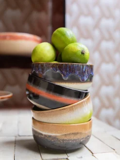 Clearance Cuencos artesanales de gres 70's, 4 uds. Boles Y Tazones|Vajillas Completas