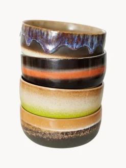 Clearance Cuencos artesanales de gres 70's, 4 uds. Boles Y Tazones|Vajillas Completas