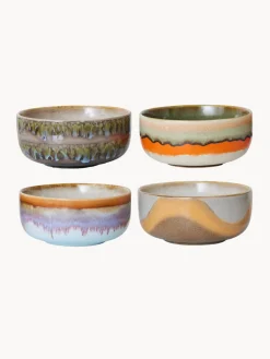 New Cuencos artesanales de gres 70's, 4 uds. Boles Y Tazones|Vajillas Completas