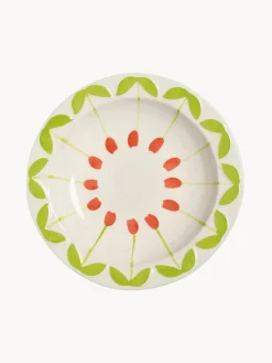 Boles Y Tazones|Vajillas Completas>&k Amsterdam Cuencos artesanales Folk, 2 uds. Blanco Off White, verde, rojo