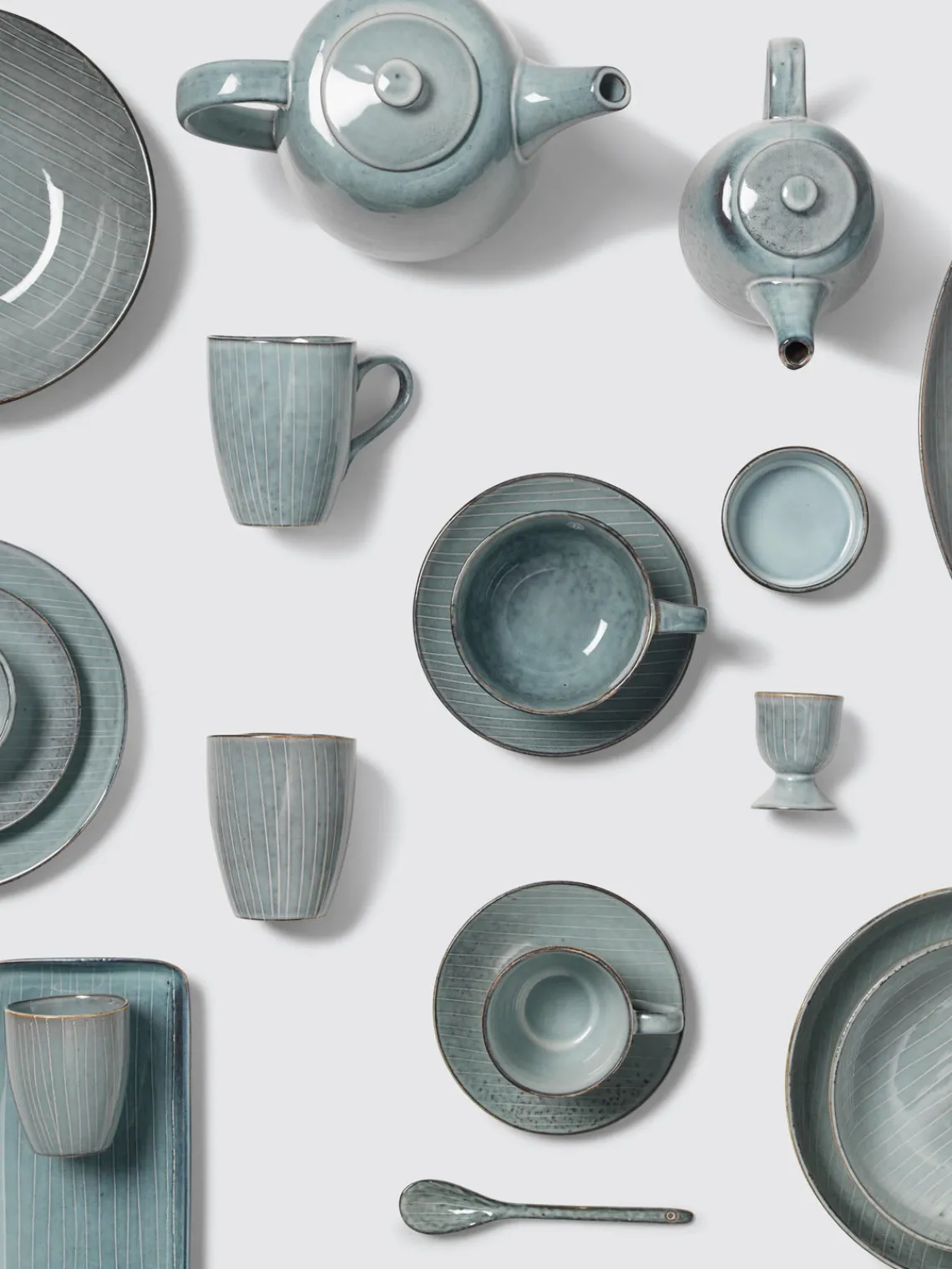 Cuencos Aperitivos|Vajillas Completas>Broste Copenhagen Cuencos artesanales , 4 uds. Nordic Sea