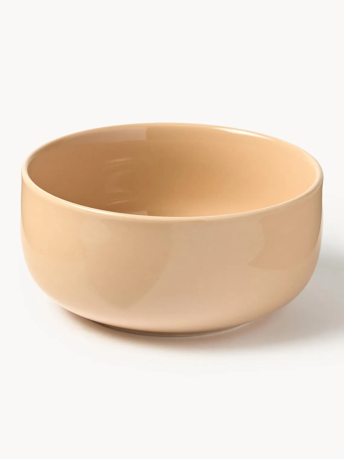 Boles Y Tazones|Vajillas Completas>Westwing Collection Cuencos de porcelana Nessa, 4 uds. Melocotón brillante