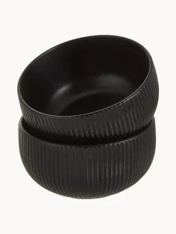 Outlet Cuencos mate con relieve Neri, 2 uds. Boles Y Tazones|Menaje De Mesa