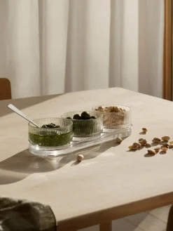 Sale Cuencos para salsa Pilastro con bandeja para servir, 4 pzas. Cuencos Aperitivos|Vajillas Completas