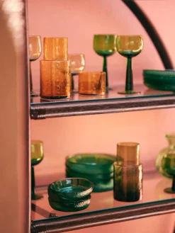 Cuencos Aperitivos|Vajillas Completas>HKLIVING Cuencos pequeños de vidrio The Emeralds, 2 uds.