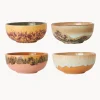Online Cuencos pequeños pintados a mano 70's, 4 uds. Cuencos Aperitivos|Menaje De Mesa