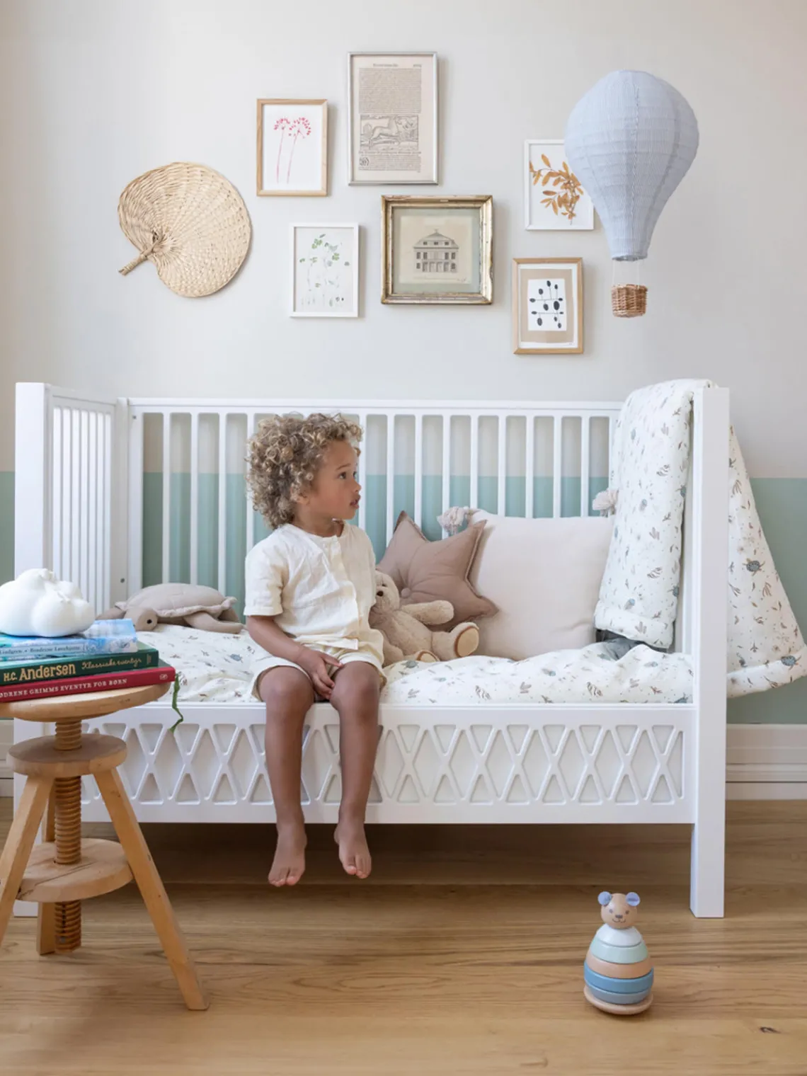 Clearance Cuna altura regulable Harlequin, 60 x 120 cm Niños Cunas Para Bebé|Decoración Infantil