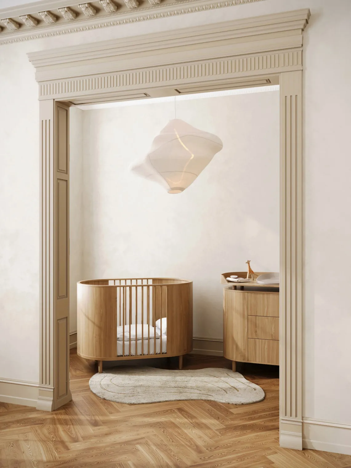 Cunas Para Bebé|Cunas Para Bebé>Kas Kopenhagen Cuna artesanal regulable en altura Kai, 70 x 120 cm Madera de roble