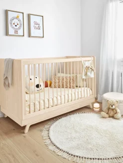 Discount Cuna de madera de haya Maralis, 70 x 140 cm Niños Cunas Para Bebé|Decoración Infantil