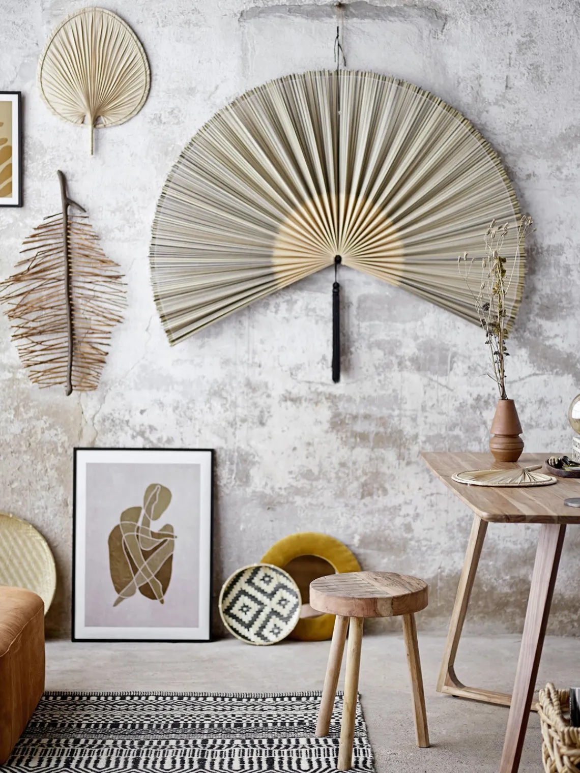 Objetos Decorativos De Pared|Jarrones>Bloomingville Decoración de pared de bambú Jaime