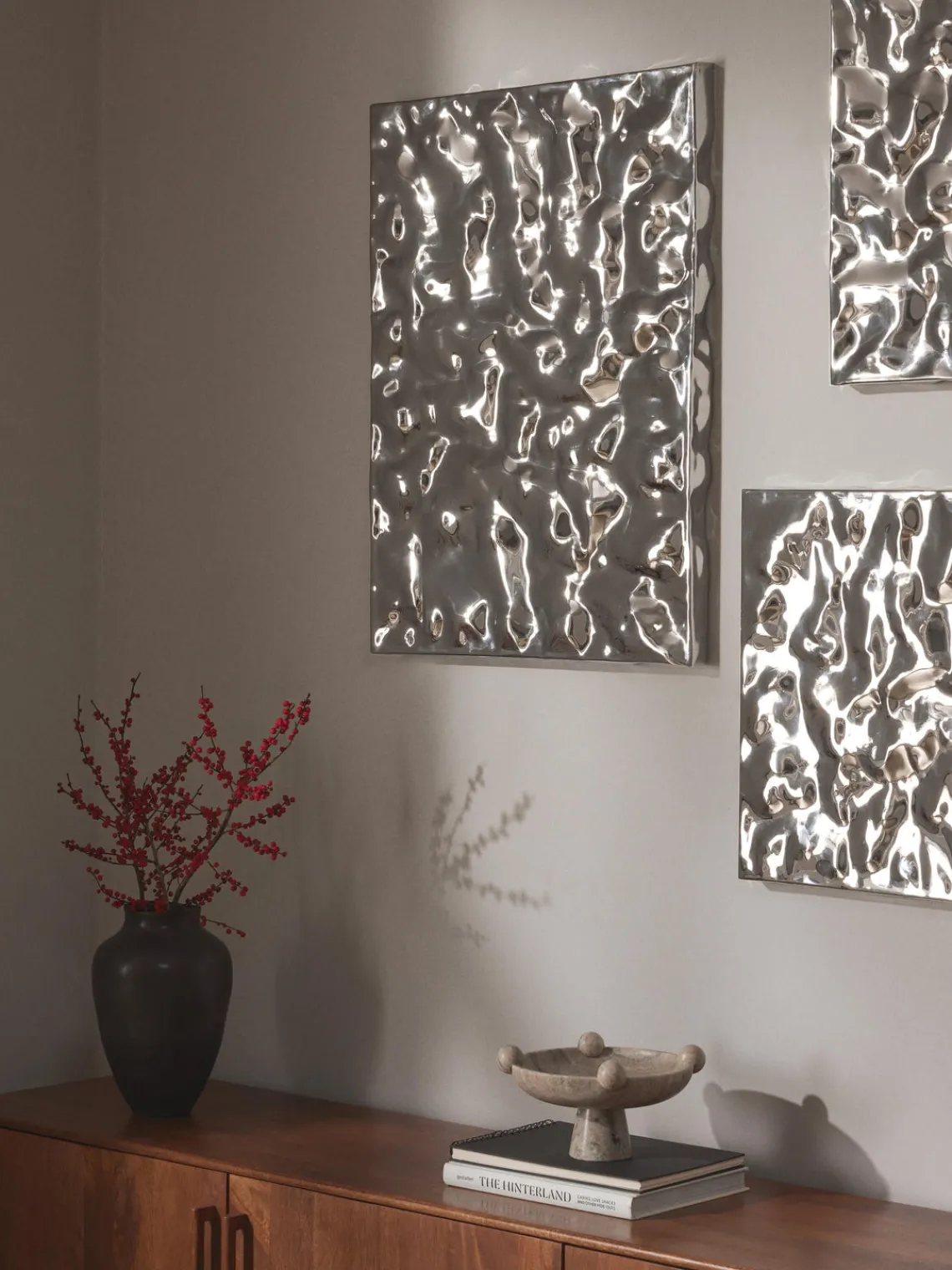 New Decoración de pared martillada Splash Objetos Decorativos De Pared|Jarrones