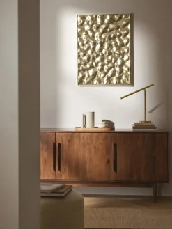 Objetos Decorativos De Pared|Jarrones>Westwing Collection Decoración de pared martillada Splash Dorado